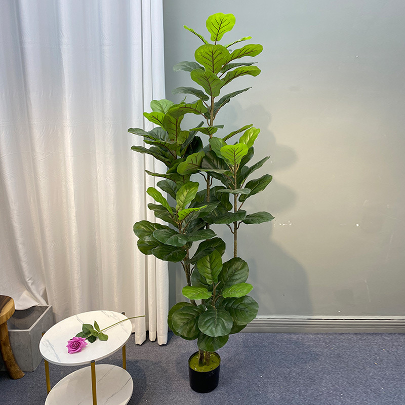Fiddle Leaf Fig - 59in Large Ficus Tree Artificial Plants