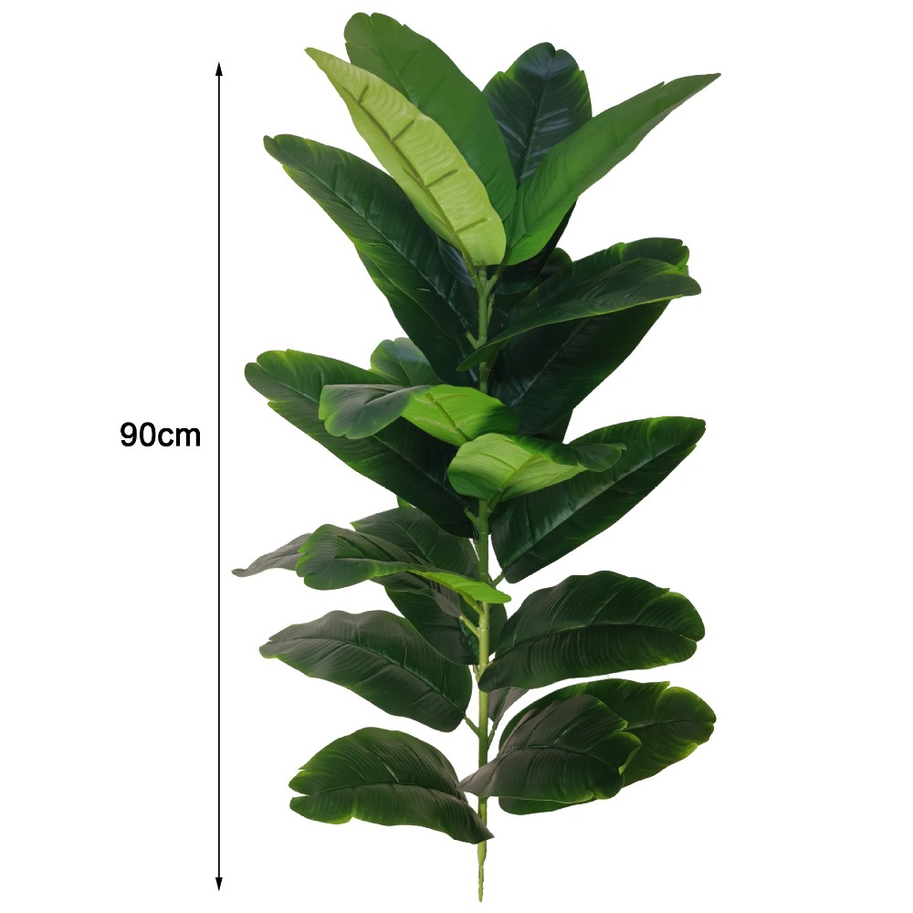Fiddle Leaf Fig - Green Plastic Artificial Ficus Tree Large