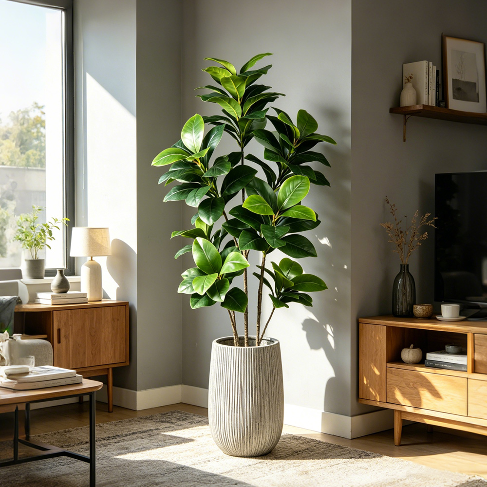 Fiddle Leaf Fig - 74-140cm Large Artificial Banyan Tree Tropical