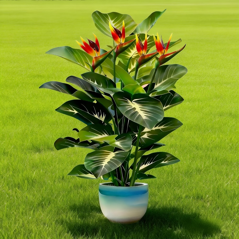 Artificial Bird of Paradise an - đánh giá và giá Fiddle Leaf Fig